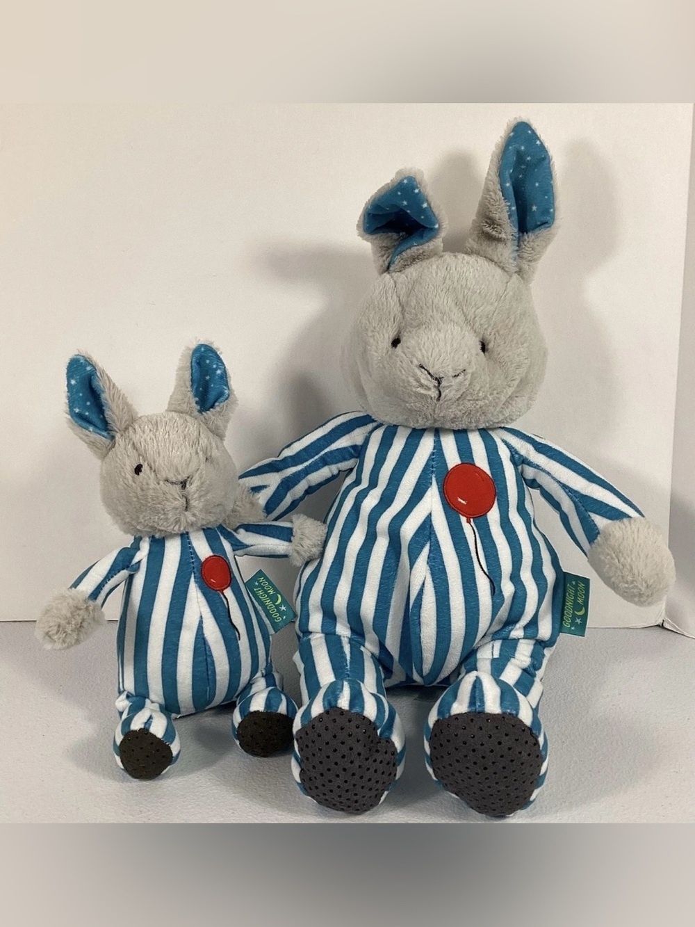 Kids Preferred Goodnight Moon Baby Bunny Rabbit Pajamas Plush Set lot of 2 Toys